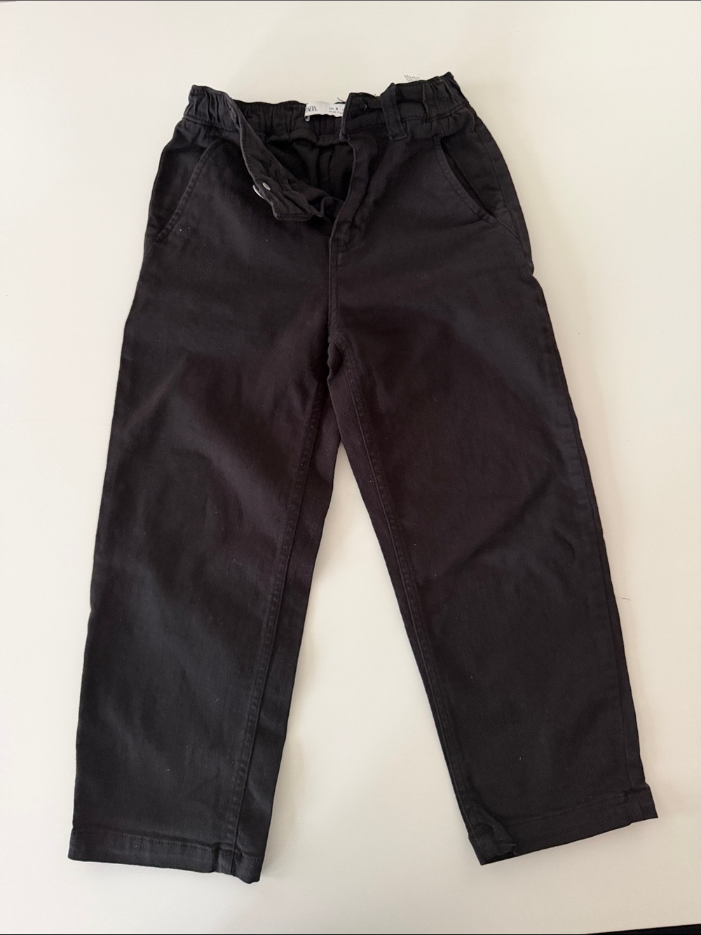 Zara Black Kids Elastic Waist Pants